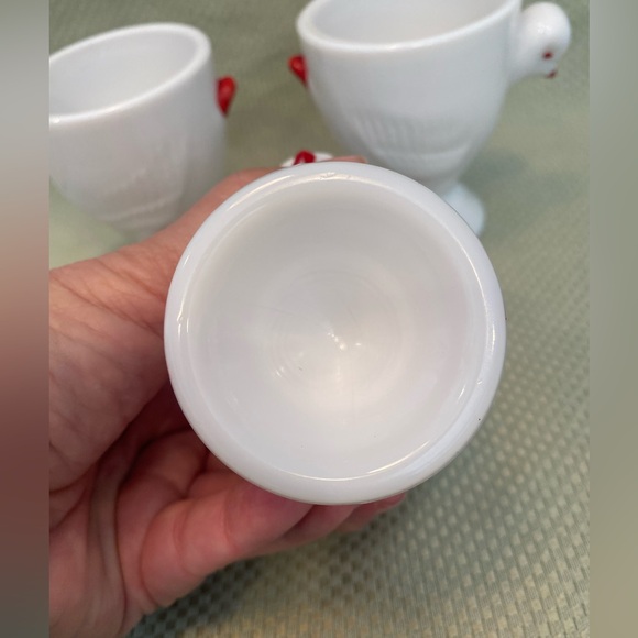 Vintage 50’s Westmoreland Milk Glass Large Egg Cup Set of 3 - Picture 6 of 7